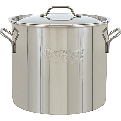 Stainless Steel Brew Kettle Stockpot with Lid 40 Quart Q370