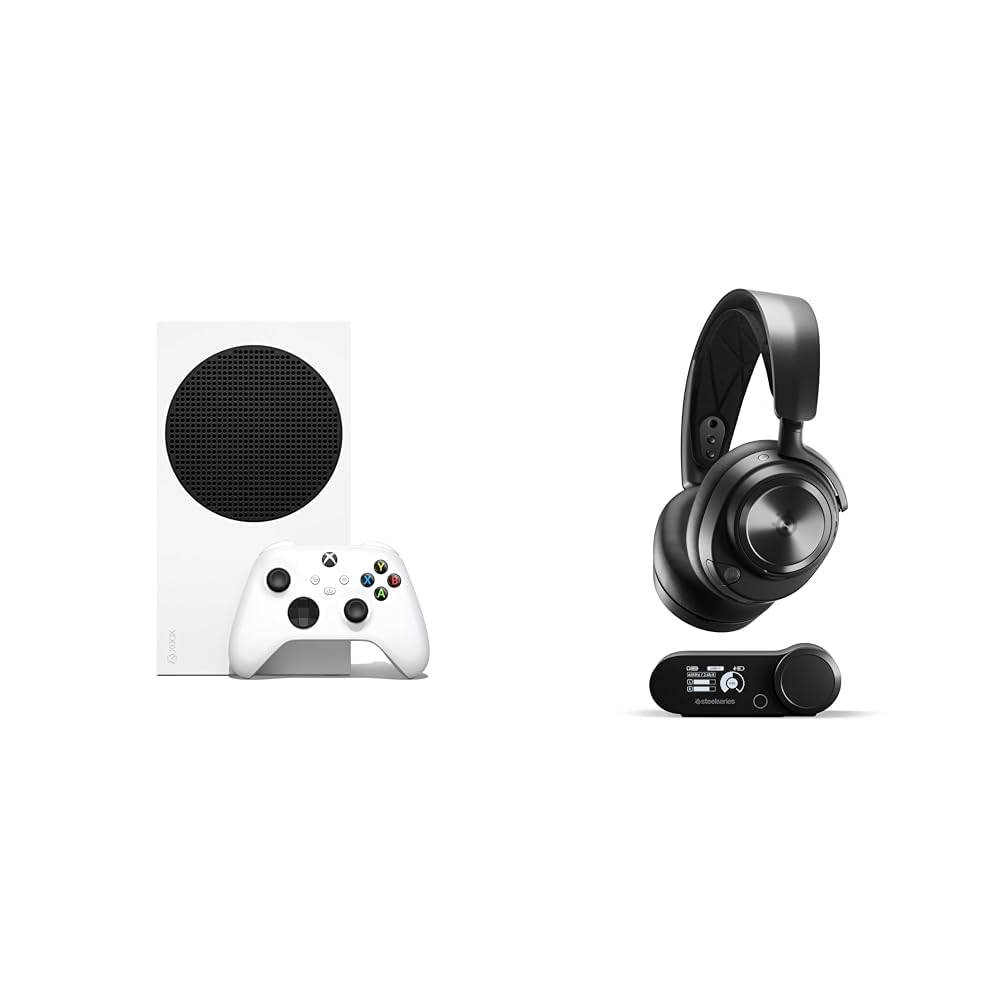 Xbox Series S 512GB All Digital Gaming Console Robot White Wireless Gaming Headset Bundle R878