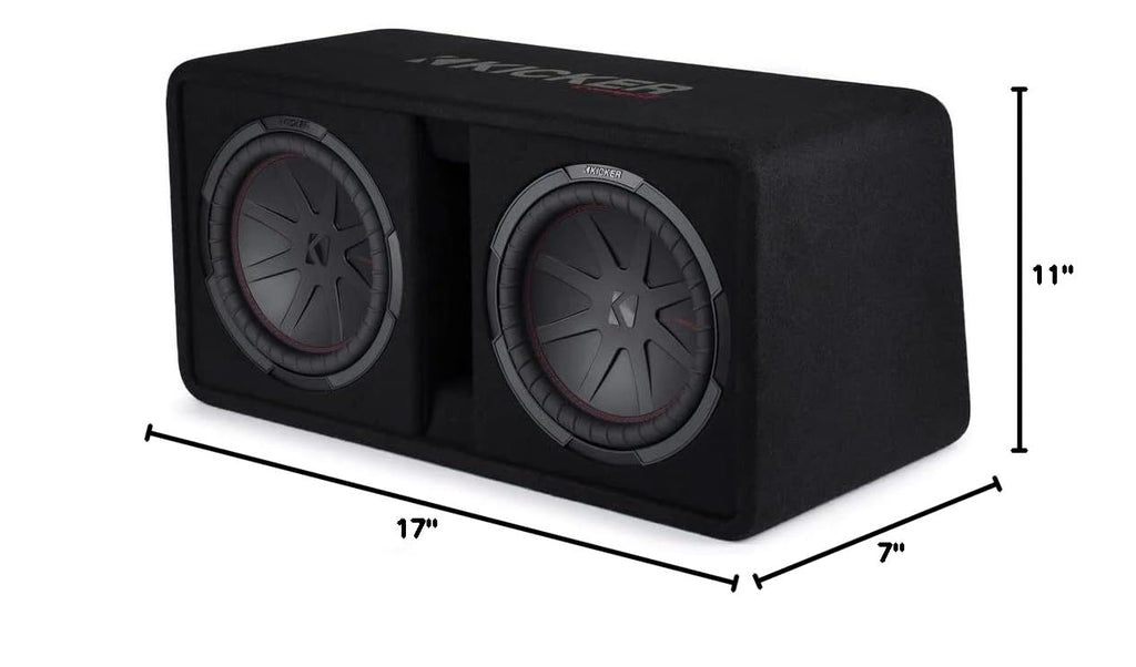 Dual 12" Subwoofer Enclosure with Amp Kit O306