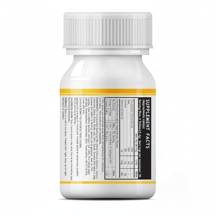 Glucosamine Tablets with MSM Calcium & Vitamin D3 60 Tablets P9209