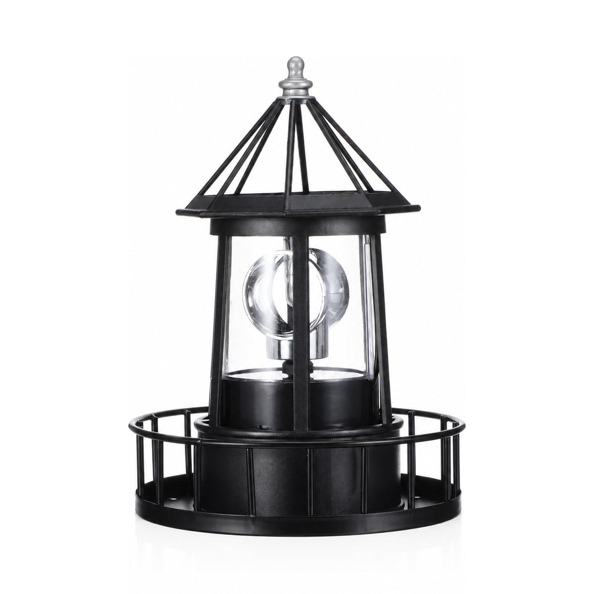 Solar Rotating Outdoor Garden Lighthouse Light V8354