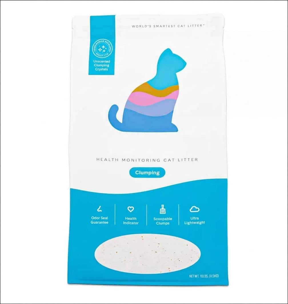 Clumping Health Monitoring Cat Litter 10 Lb Unscented Silica Gel Crystals U117418