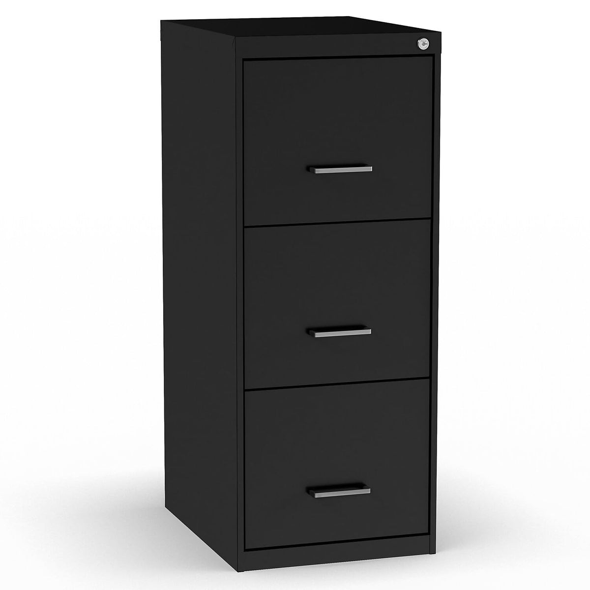 Black 3 Drawer Letter Legal Locking File Cabinet T623985