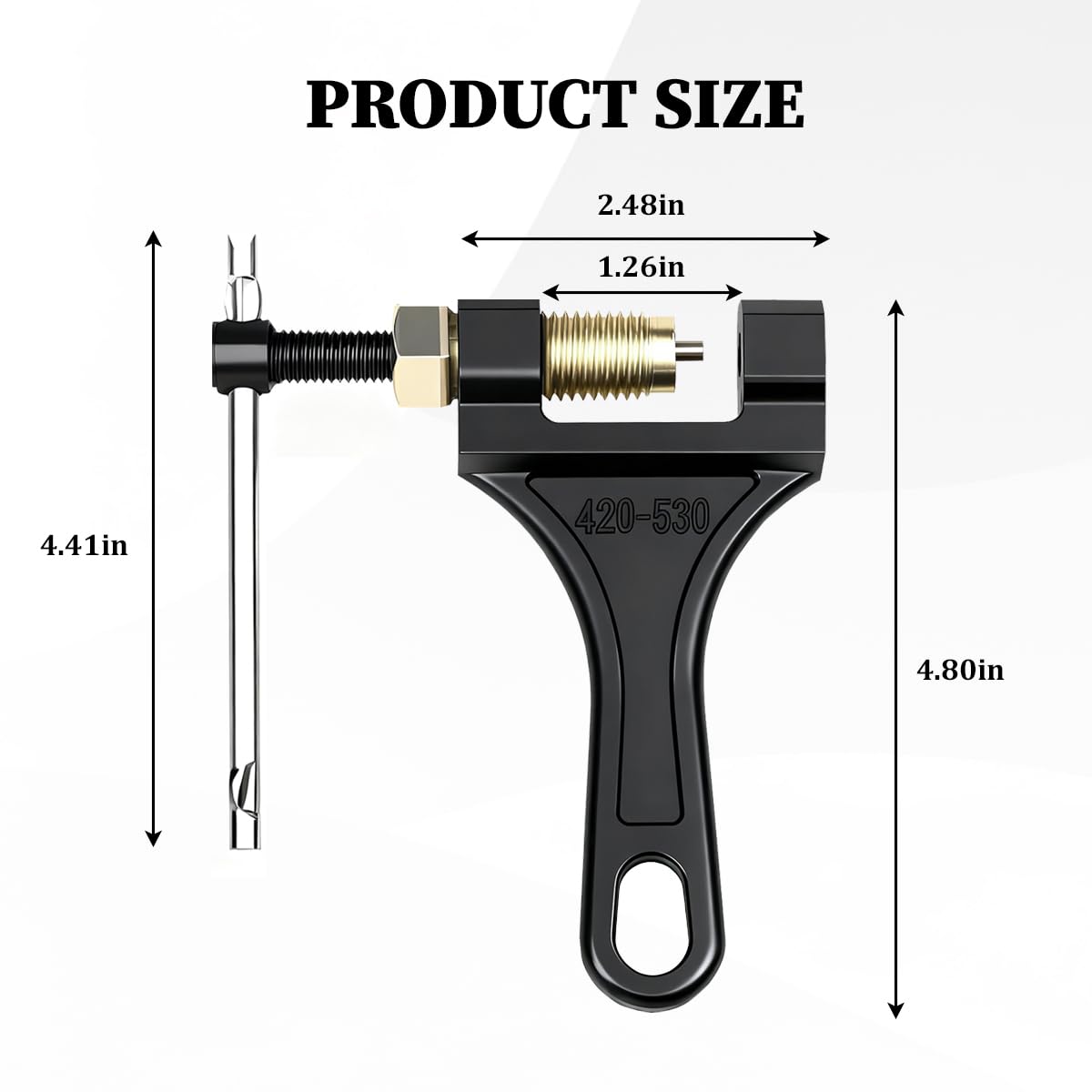 Adjustable 420-530 Motorcycle Chain Breaker Tool U235172