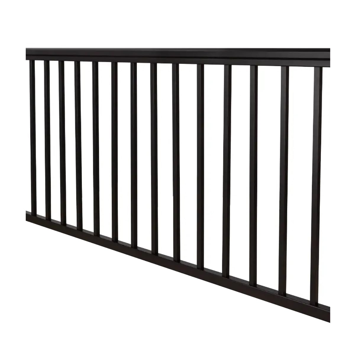 Aluminum Rail and Baluster Kit Textured Black 36 x 72 Inch G46789