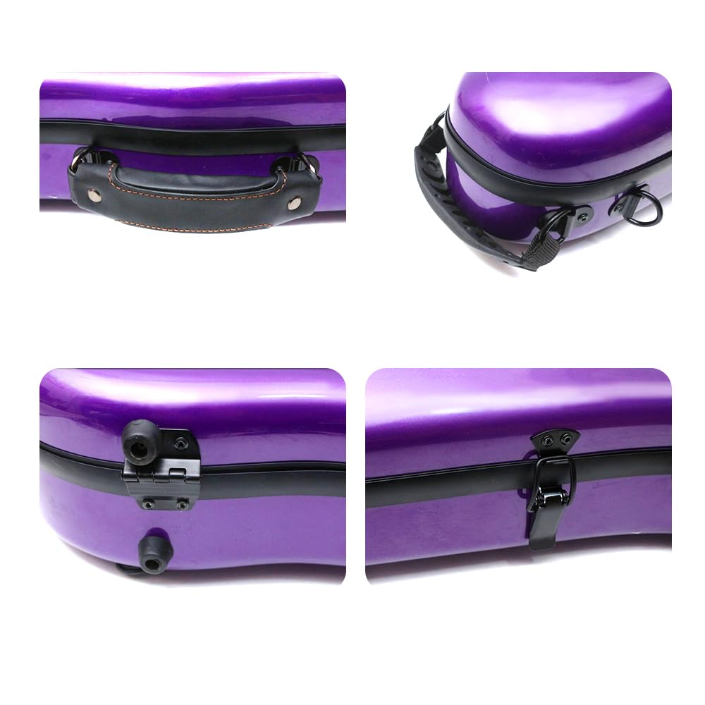 Carbon Fiber Violin Case 4/4 Full Size Purple B917465
