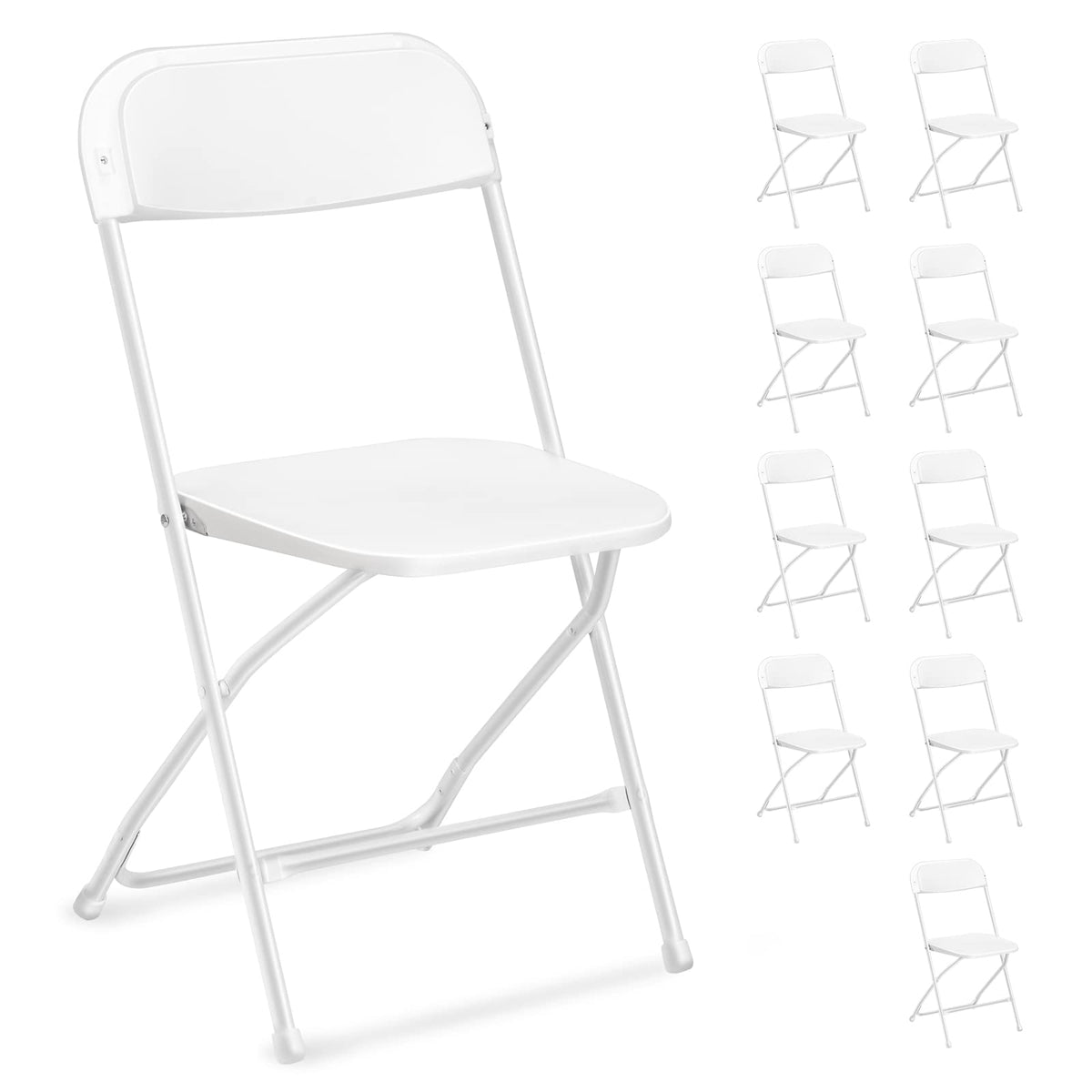 White 10 Pack Folding Chair U89909