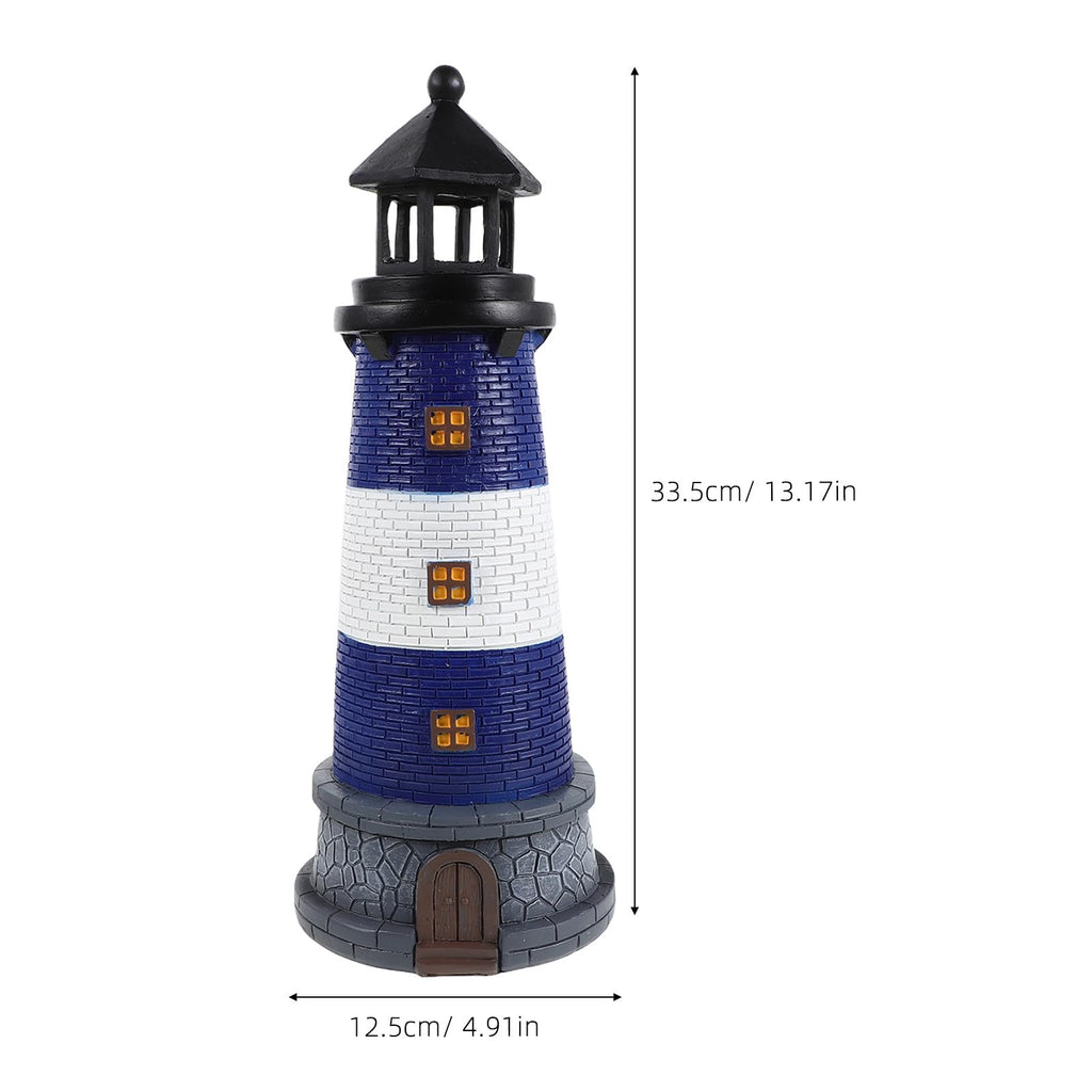 Solar Lighthouse Lamp with LED Lights M3357