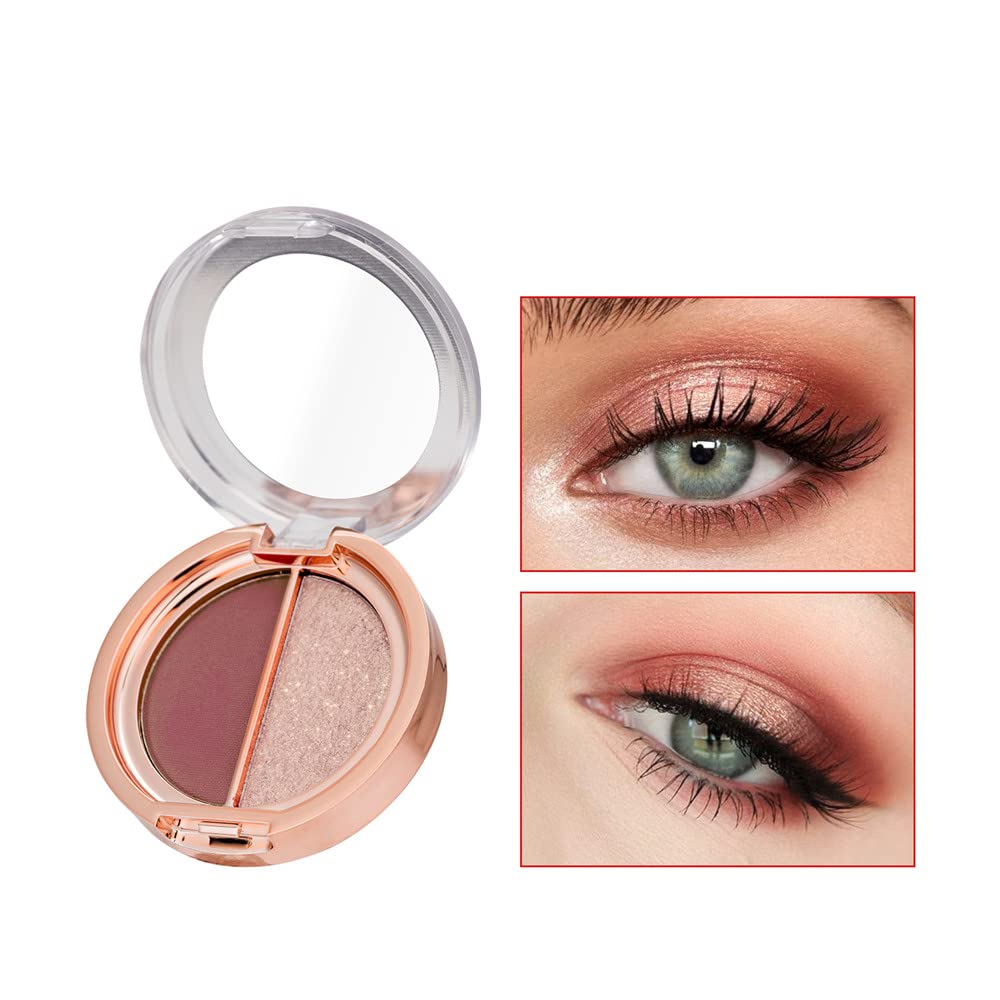 Double Color Matte Shimmer Metal Eye Shadow Powder B451