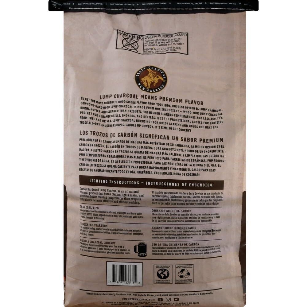 Hardwood Lump Charcoal, 18 lb L837
