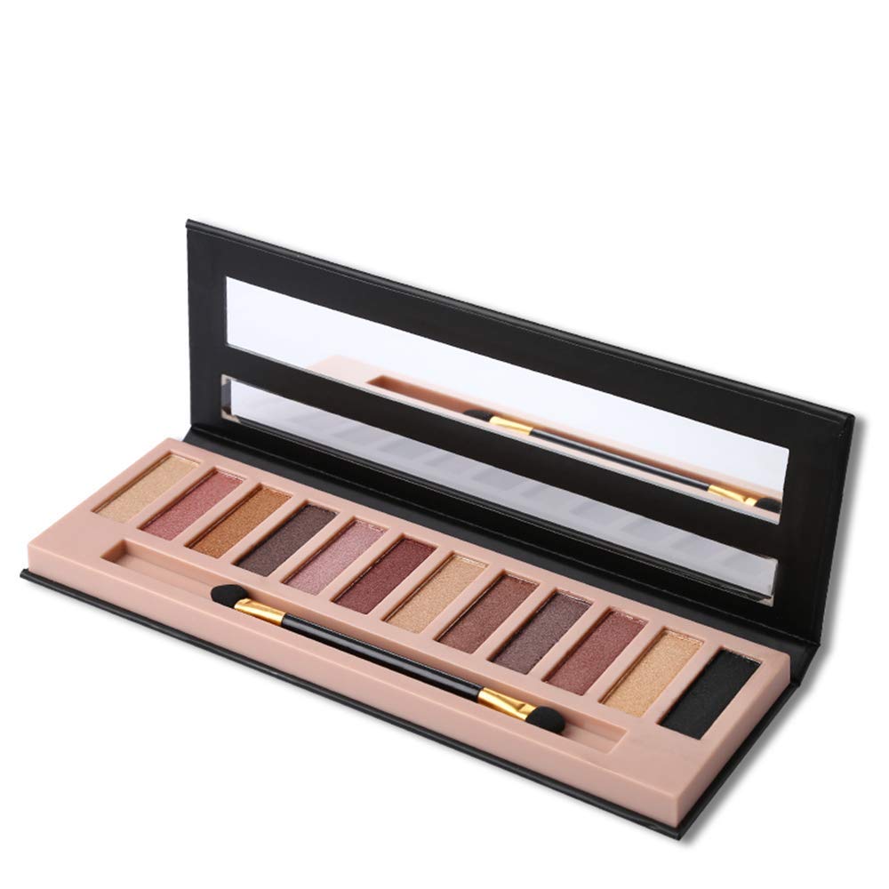 2 Pack Nude Matte Shimmer Glitter Eyeshadow Palette Set L304683
