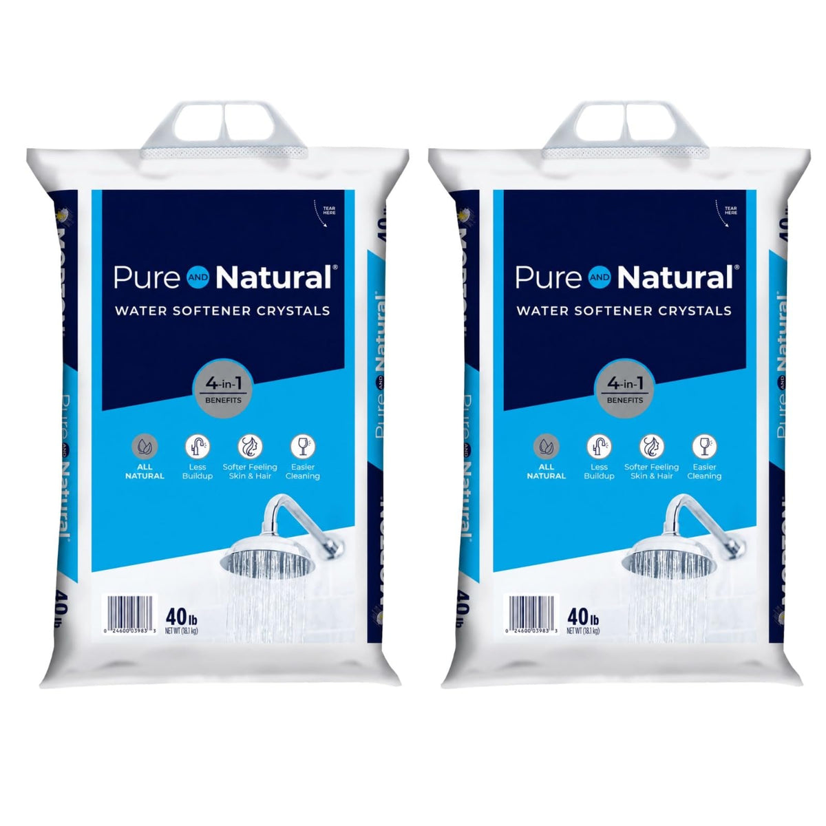 Water Softener Salt Crystals 40 lb 2 Pack R284082