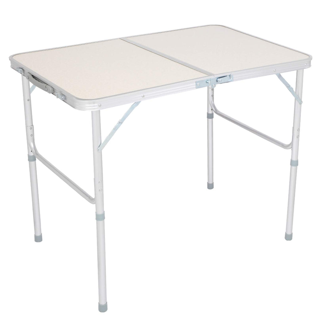 Folding Aluminum Camping Table White 3 FT G9004