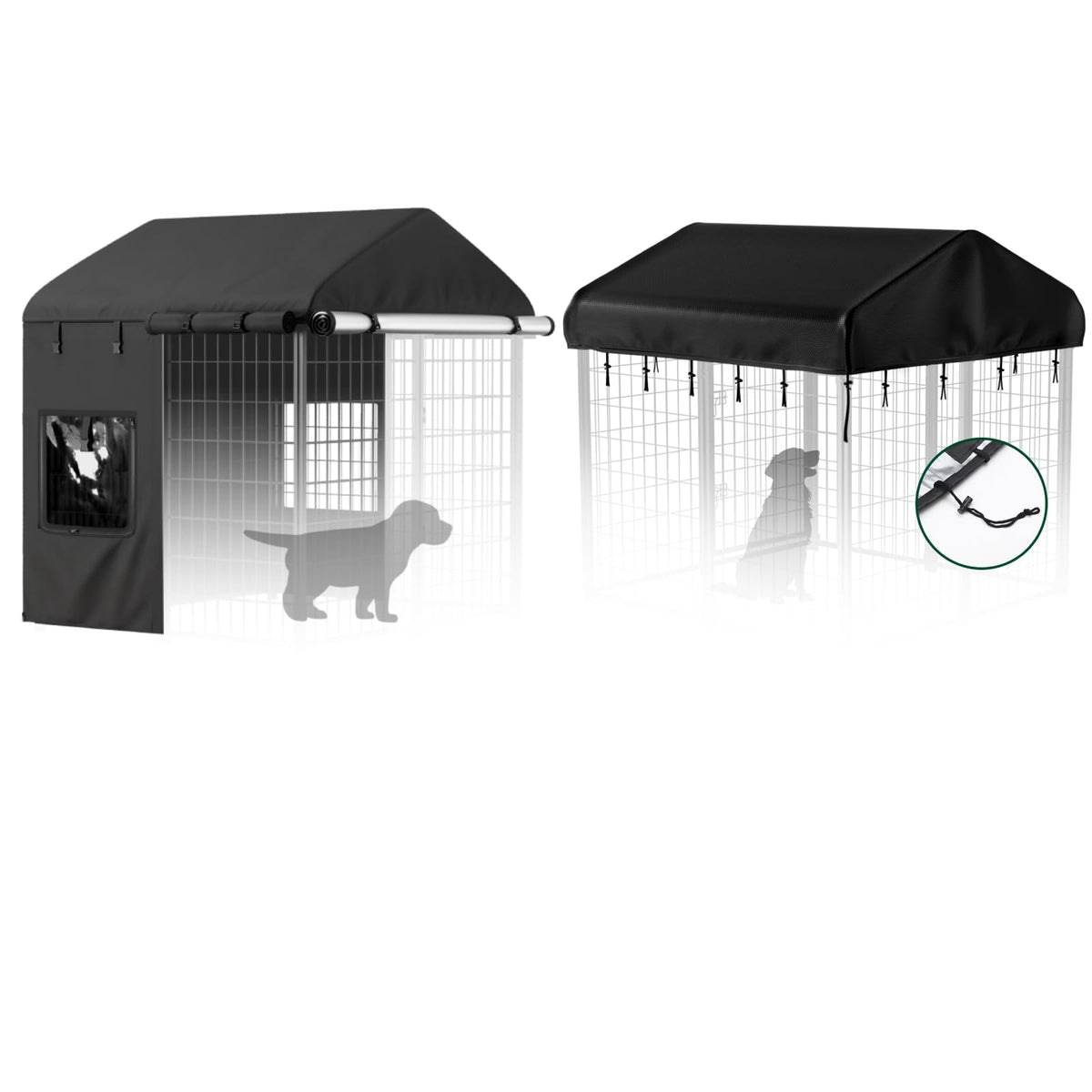 Dog Kennel Cover with 4 Windows X81813