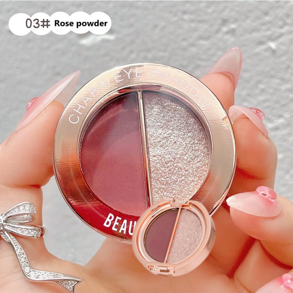 Double Color Matte Shimmer Metal Eye Shadow Powder B451