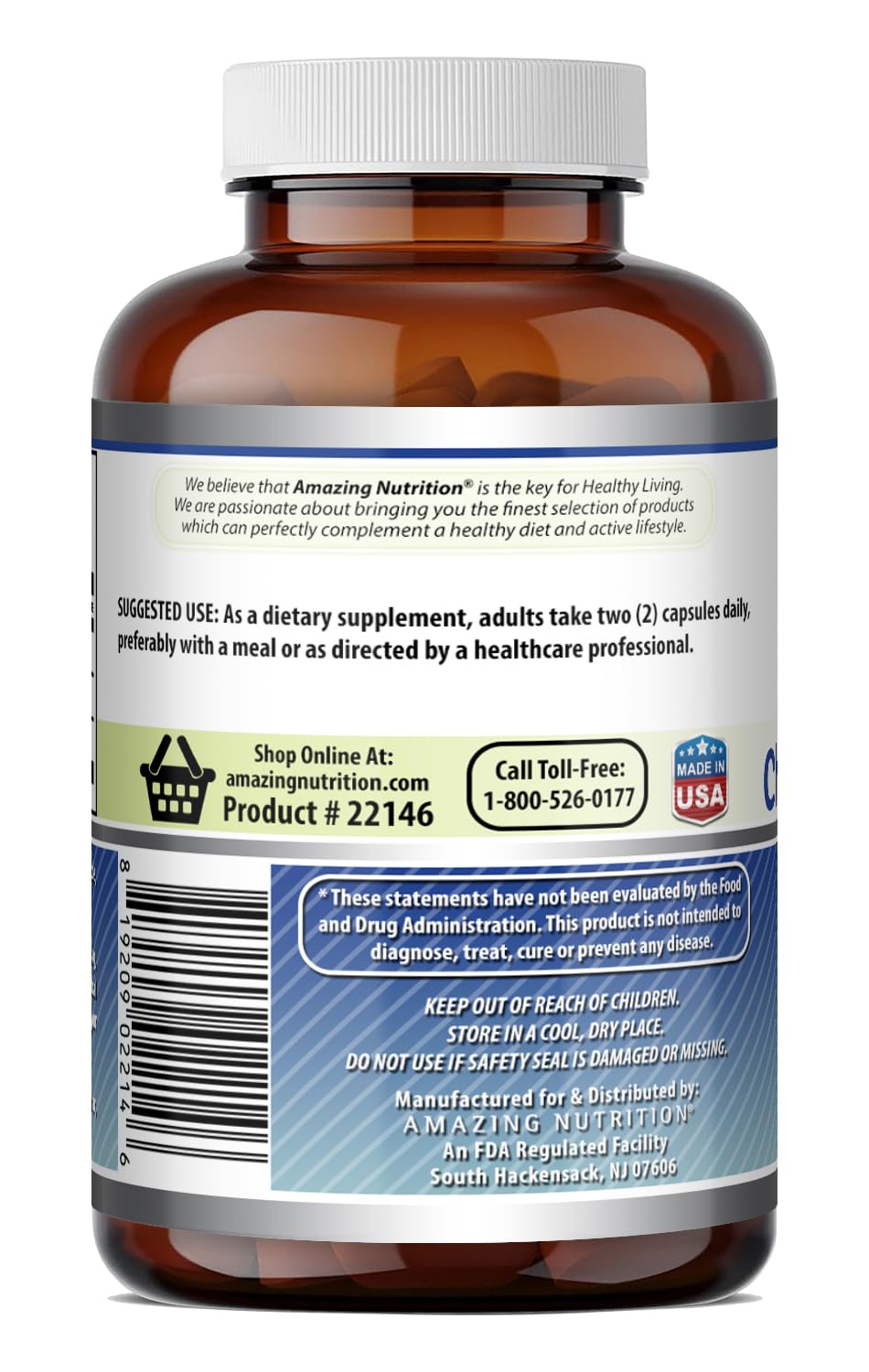 Glucosamine Chondroitin MSM 1850 mg Capsules Supplement O4745