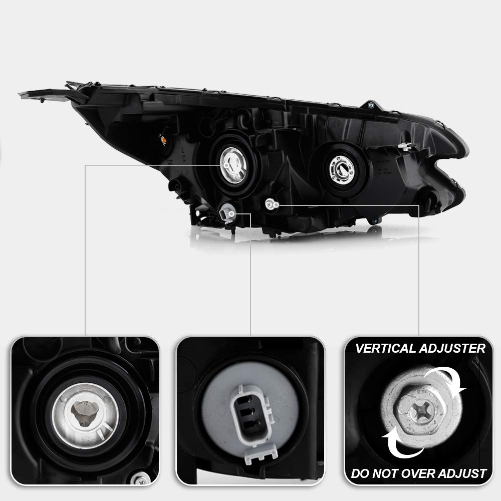 For 2015-2016 Honda CRV Halogen Type LED DRL Headlights Assembly Pair Set Left+Right Z826