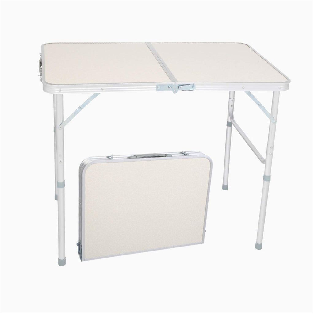 Folding Aluminum Camping Table White 3 FT G9004