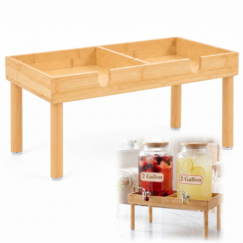 Bamboo Drink Dispenser Stand X3875