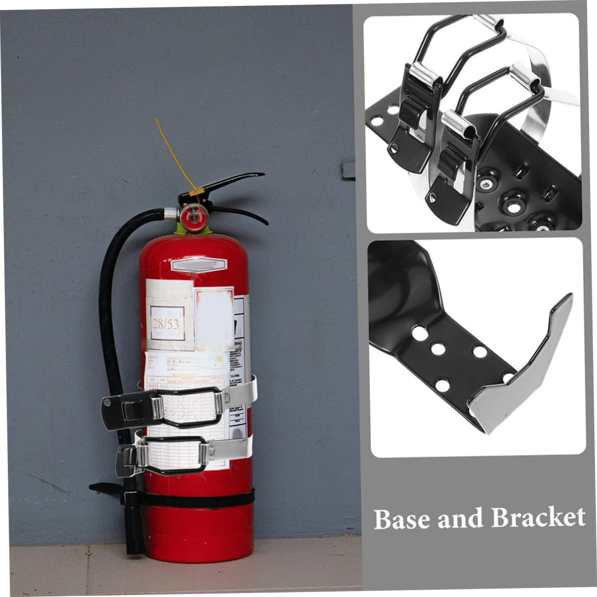 2.5lbs Fire Extinguisher Mounting Kit Wall Bracket Holder J1992