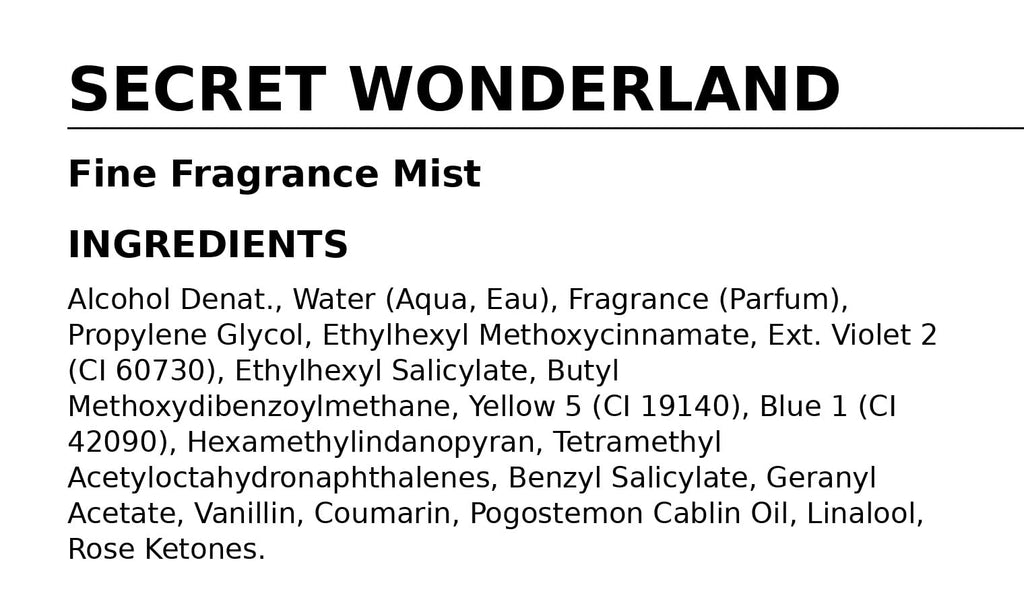 Fine Fragrance Mist 8 oz S85795