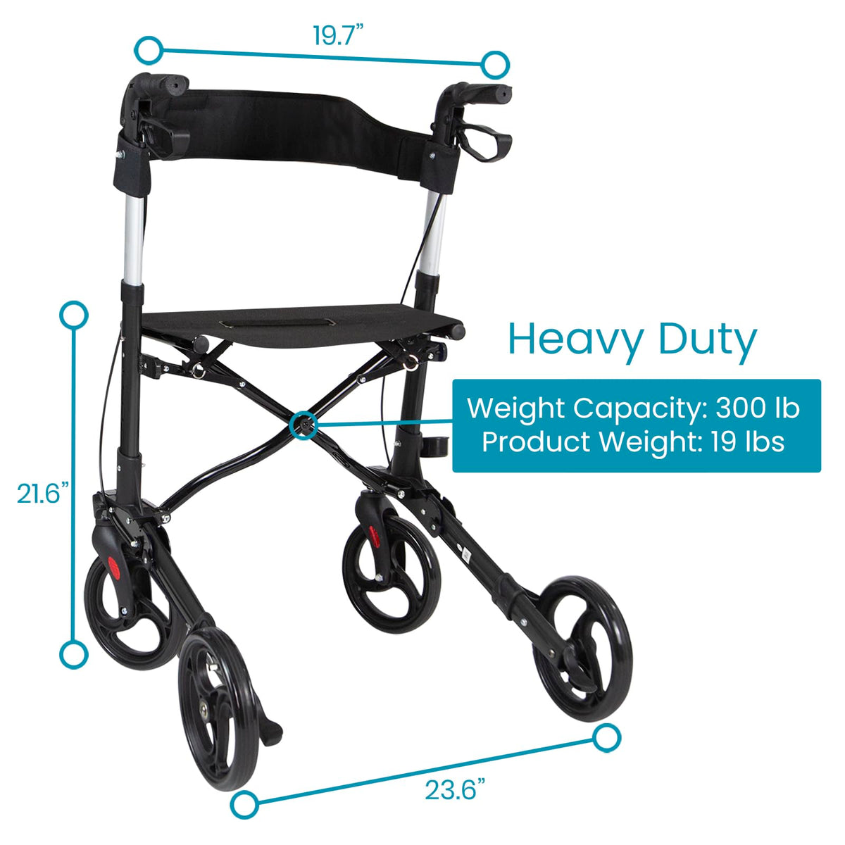 Folding 4 Wheel Rollator Walker P619559