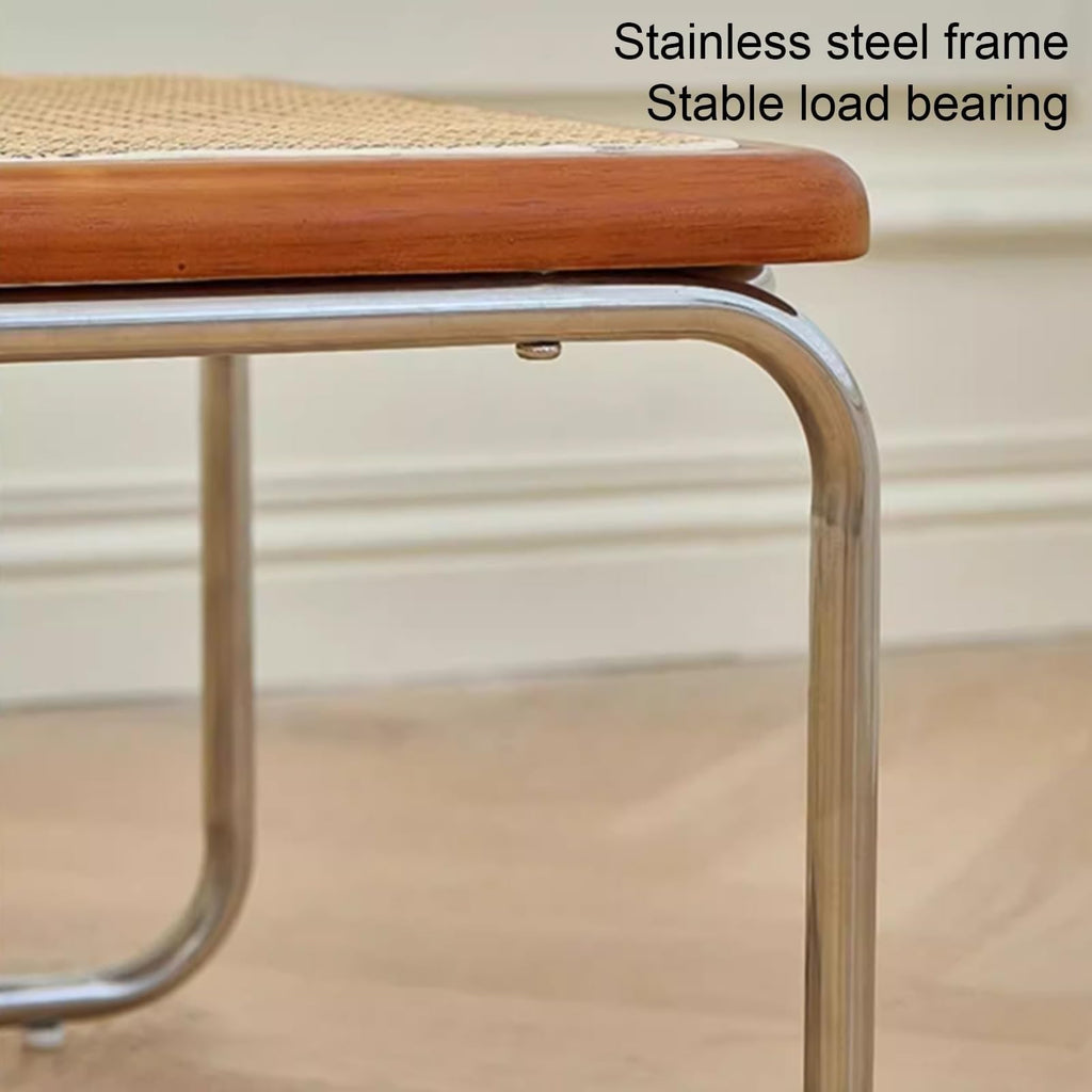 Mid Century Modern Coffee Table Set of 2 Square Metal Base C842170