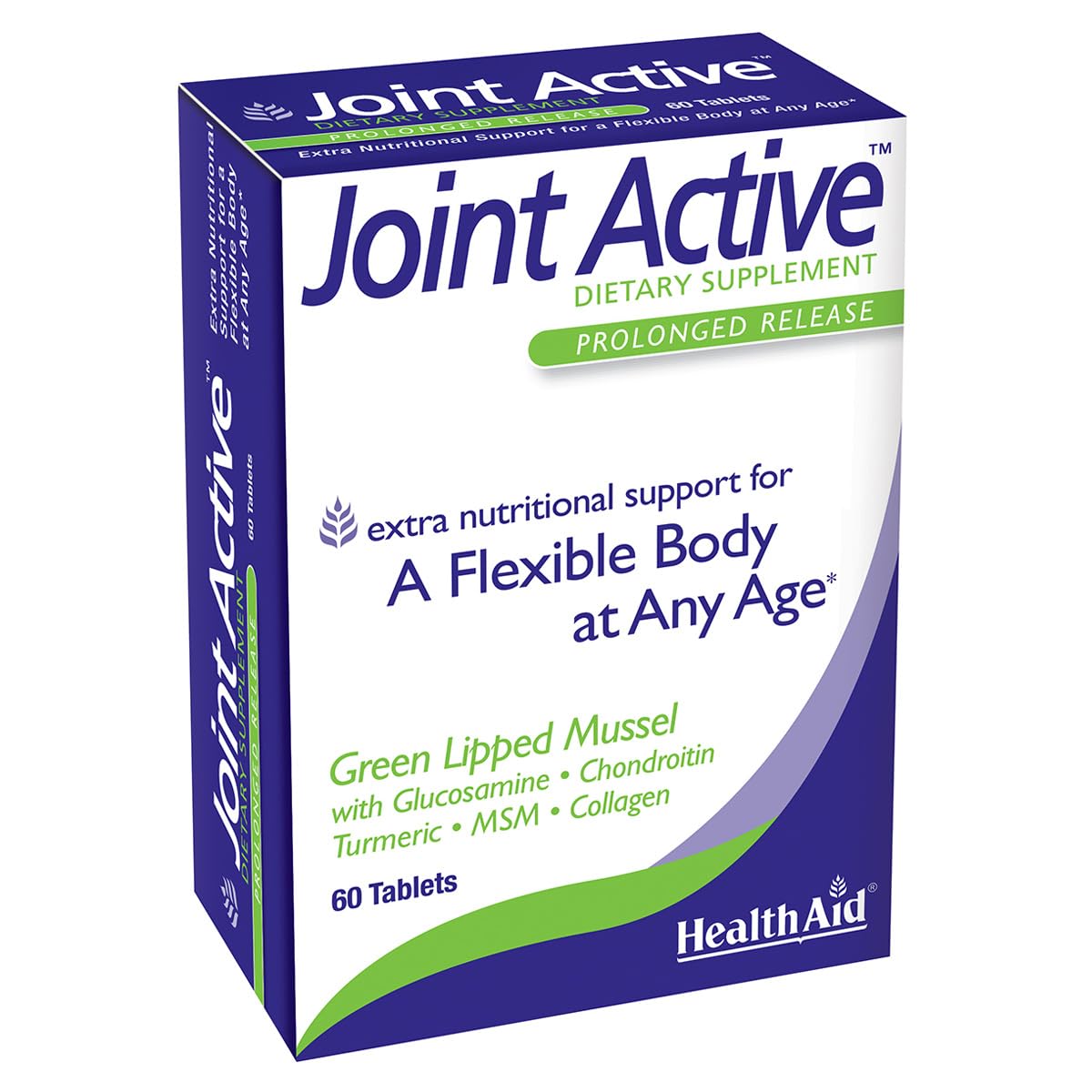 60 Tablets Joint Support with Green-Lipped Mussel Extract, Glucosamine, Chondroitin, Turmeric, MSM and Collagen U4035
