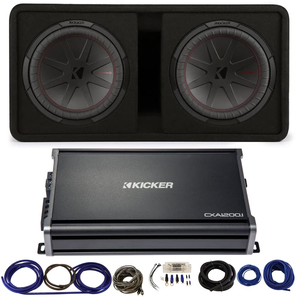 Dual 12" Subwoofer Enclosure with Amp Kit O306