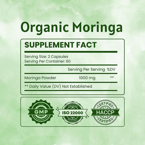 1000 mg Moringa Capsules K505441