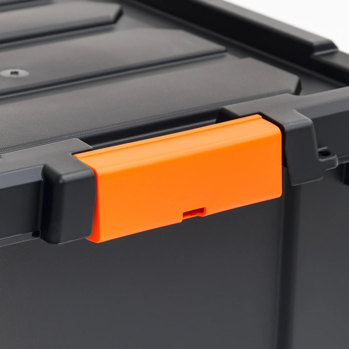 Heavy Duty Plastic Storage Bins with Lockable Lids, Black G2751