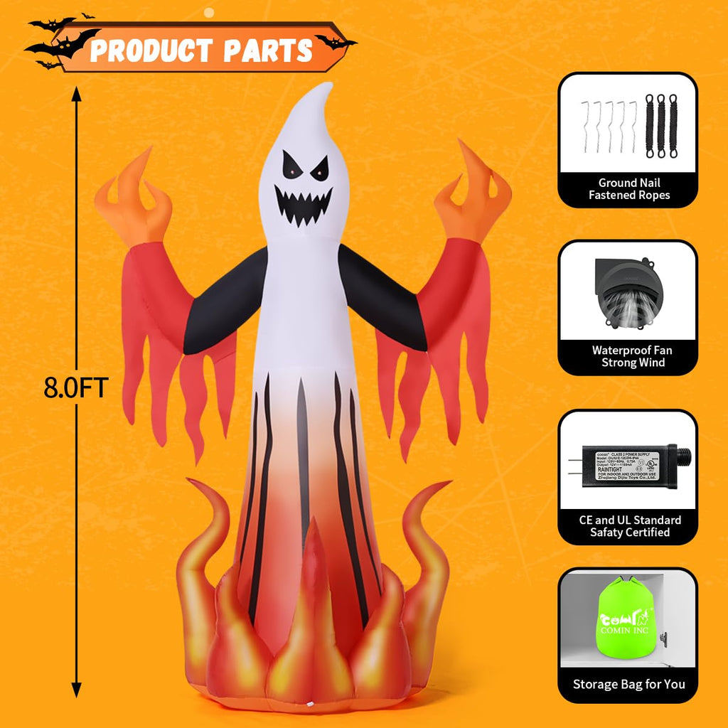 8FT Scary Ghost Inflatable Q148
