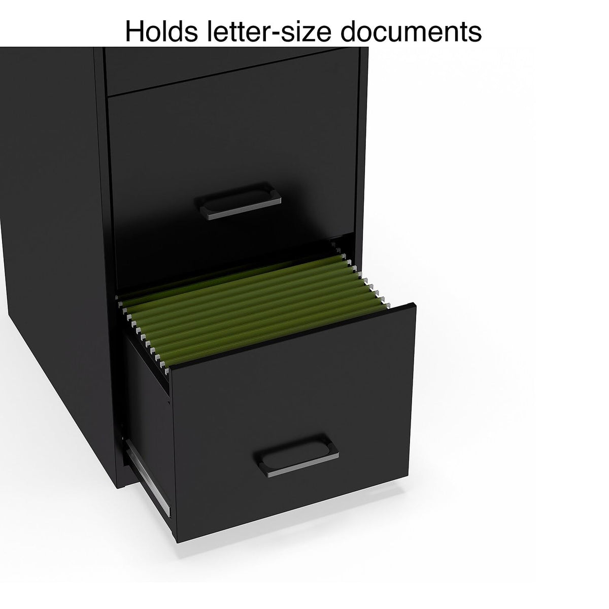 Black 3 Drawer Letter Legal Locking File Cabinet T623985