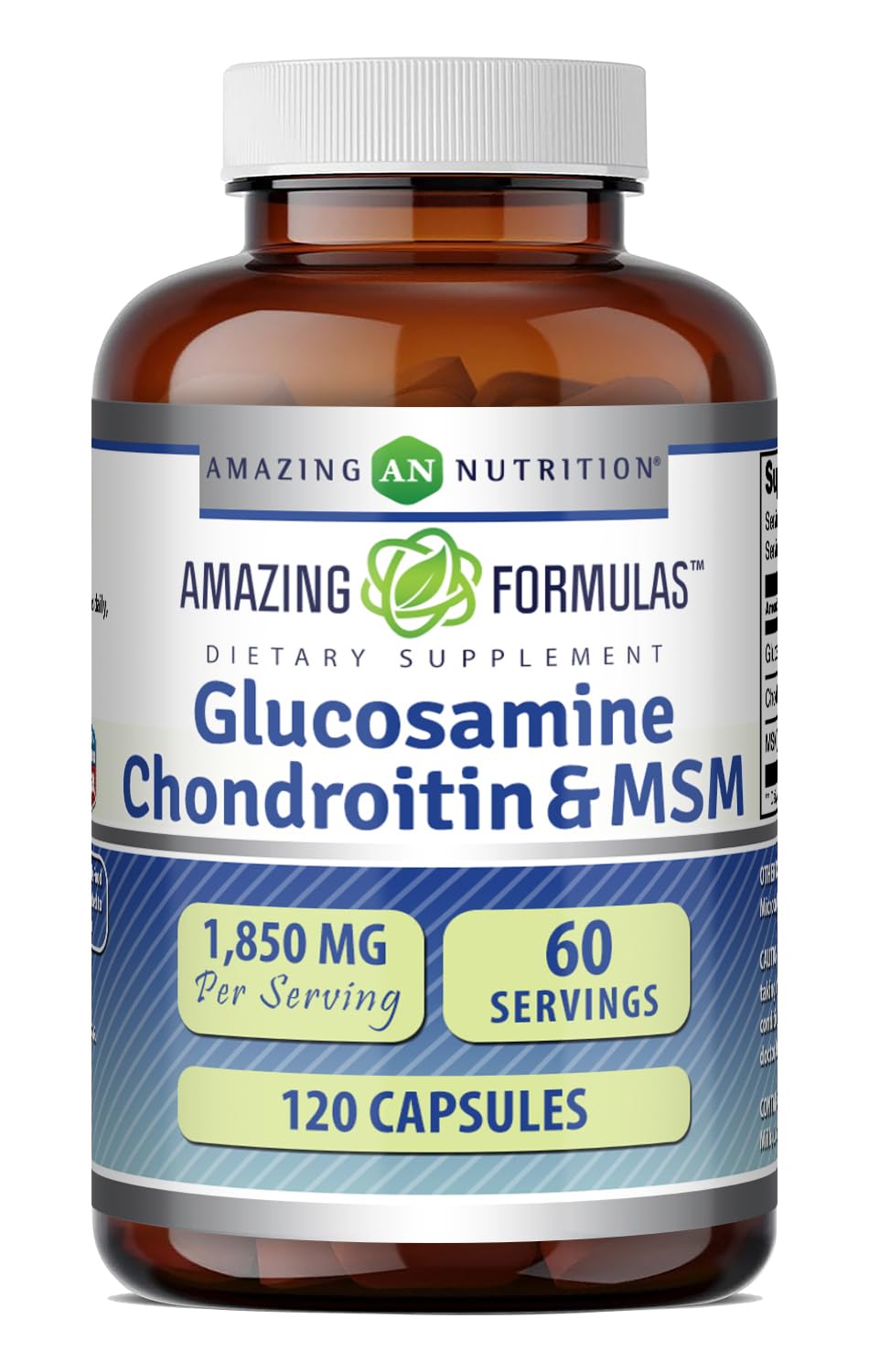 Glucosamine Chondroitin MSM 1850 mg Capsules Supplement O4745