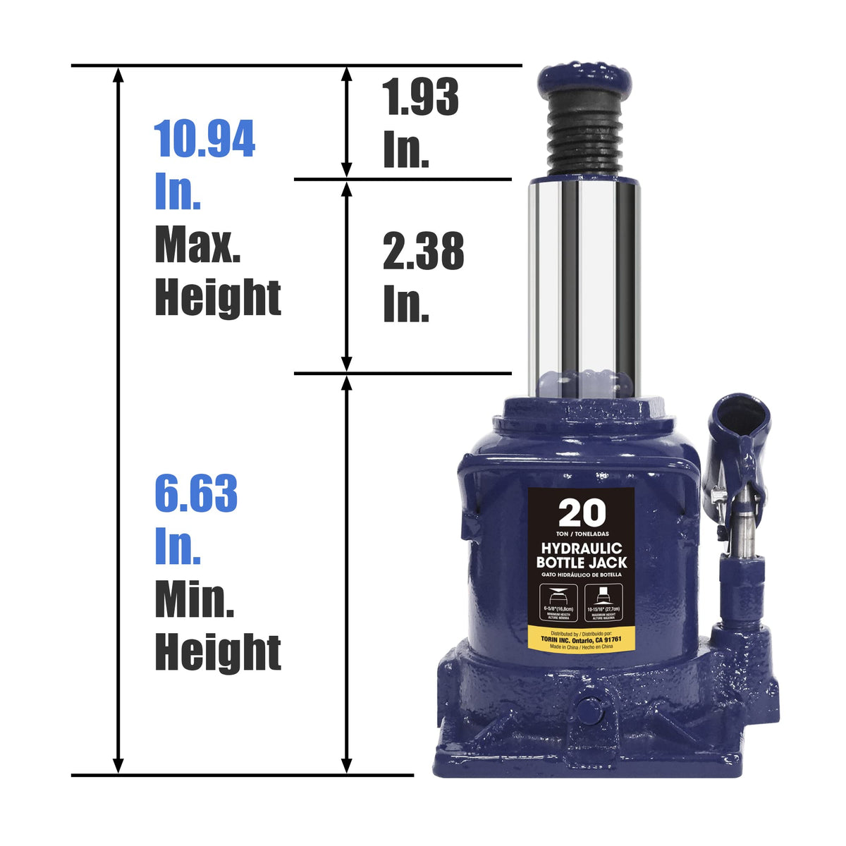 20 Ton Low Profile Car Bottle Jack S178172