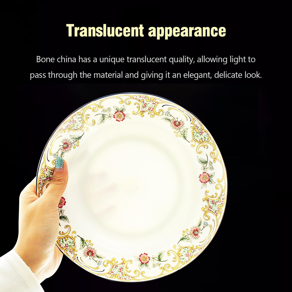 Bone China 12-Piece Dinnerware Set S99826