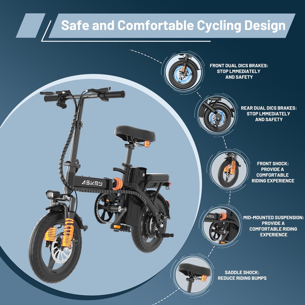 Folding Electric Bike 14" L259131