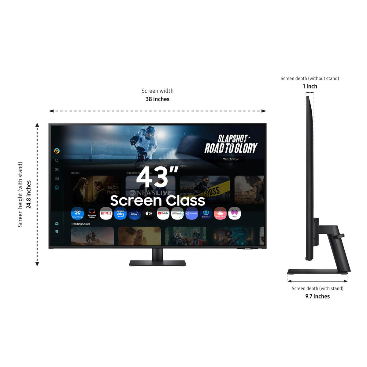 43” 4K UHD Smart Monitor V892537
