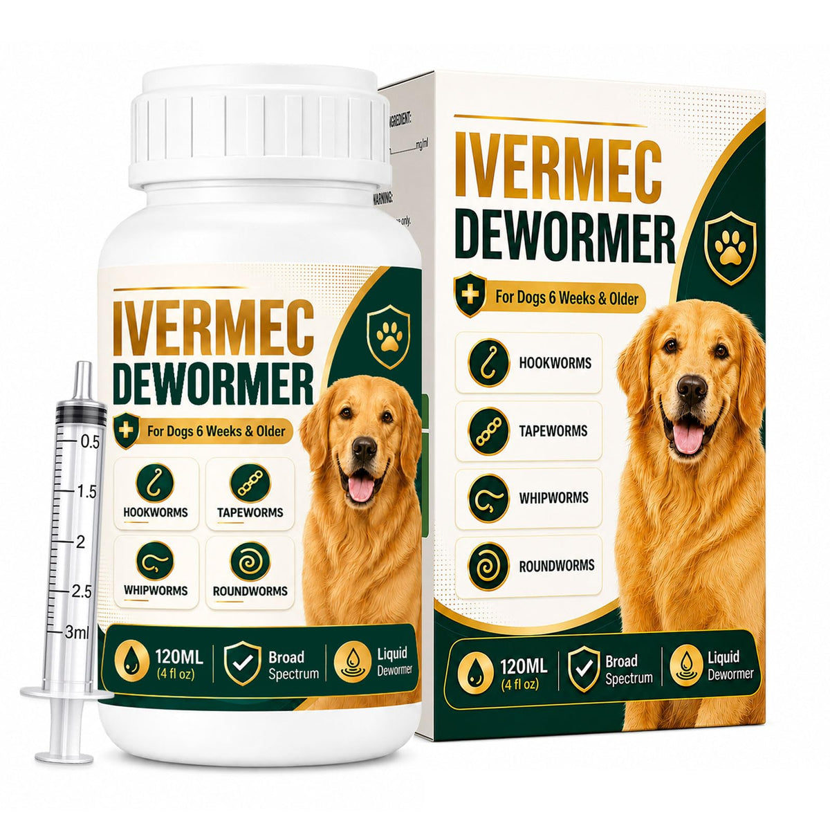 Liquid Broad Spectrum Dog Dewormer 120ml N5755