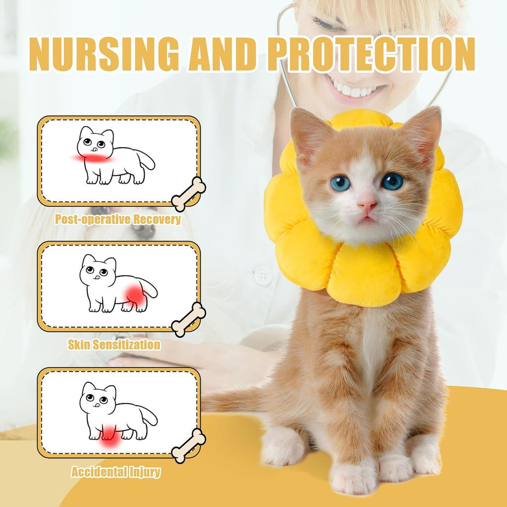 Soft Dog Cone for Dogs and Cats, Adjustable Dog Collar Alternative A461