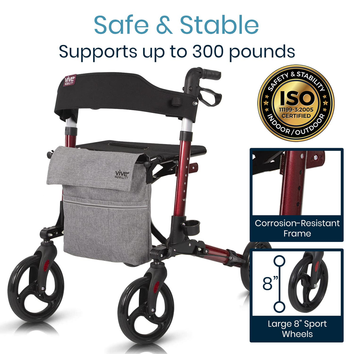 Folding 4 Wheel Rollator Walker P619559