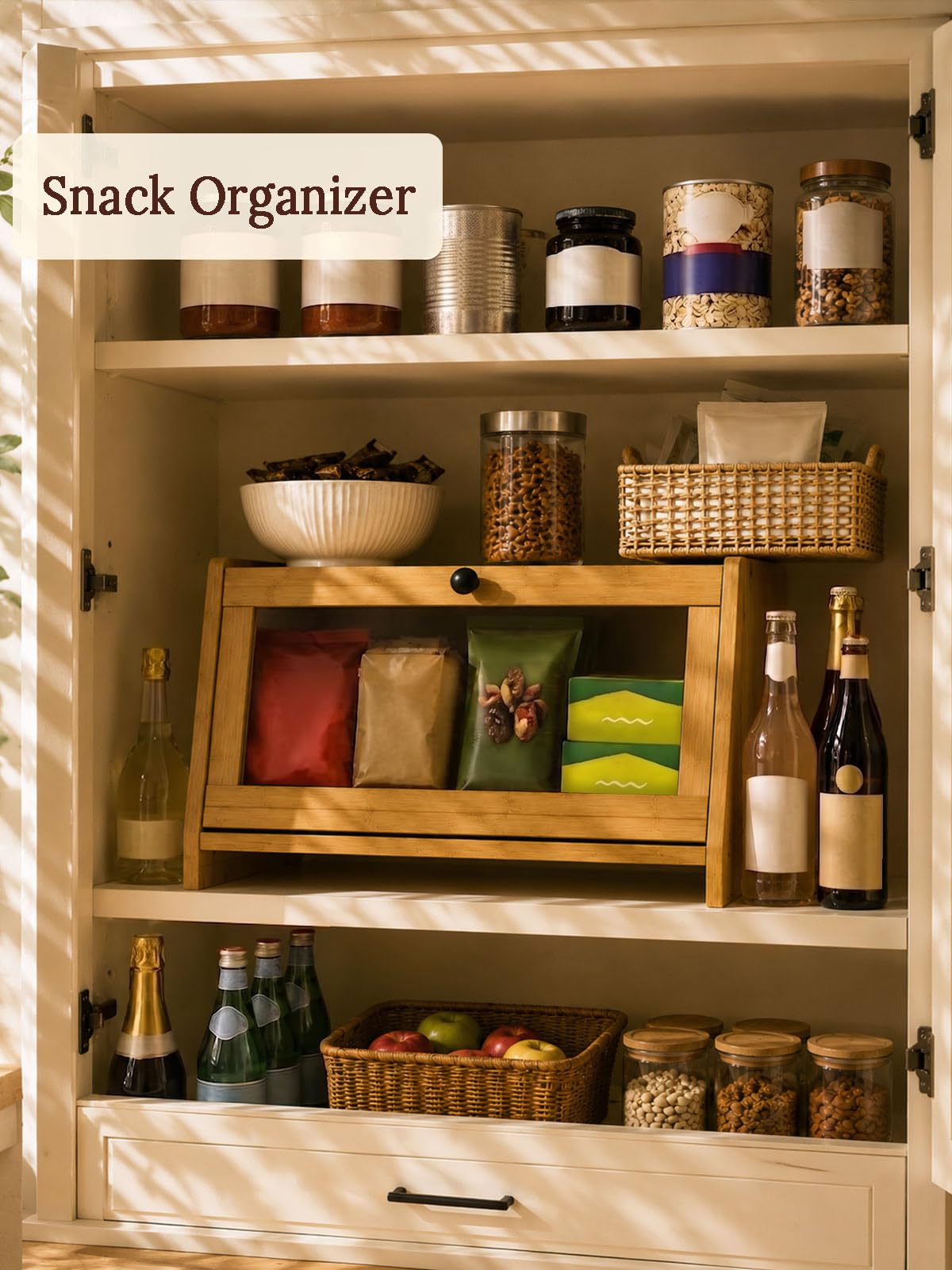Bread Box with Top Shelf, 1 Tier R246124