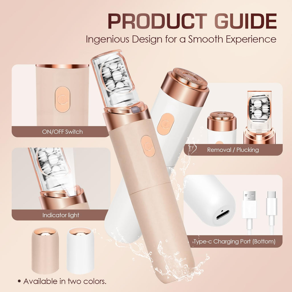 Women Face Epilator White T418