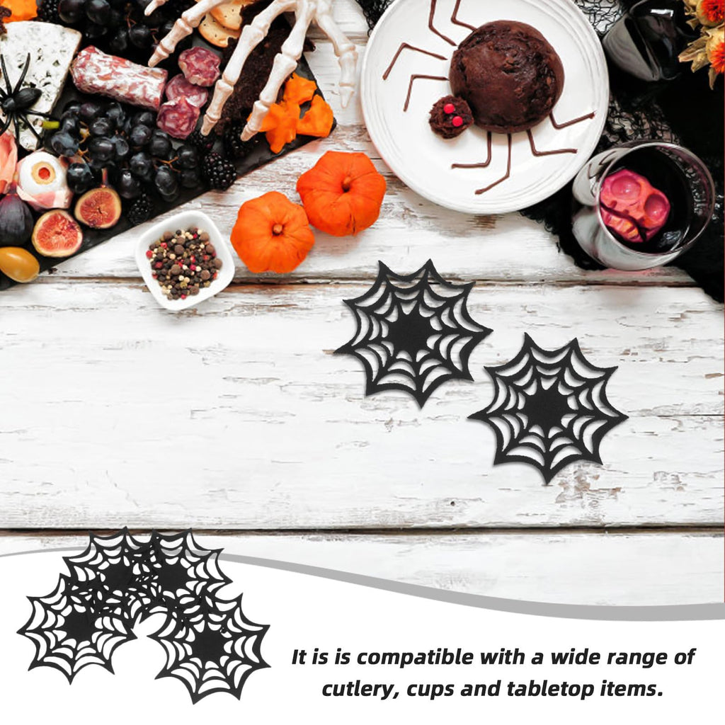 Halloween Spider Web Coasters Set Z97429
