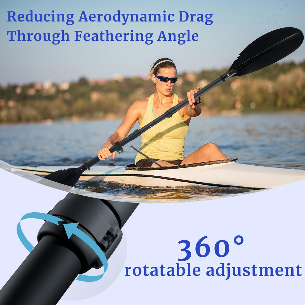 Adjustable Kayak Paddle with Paddle Leash M985089