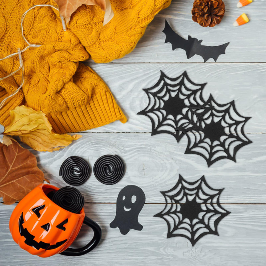 Halloween Spider Web Coasters Set Z97429