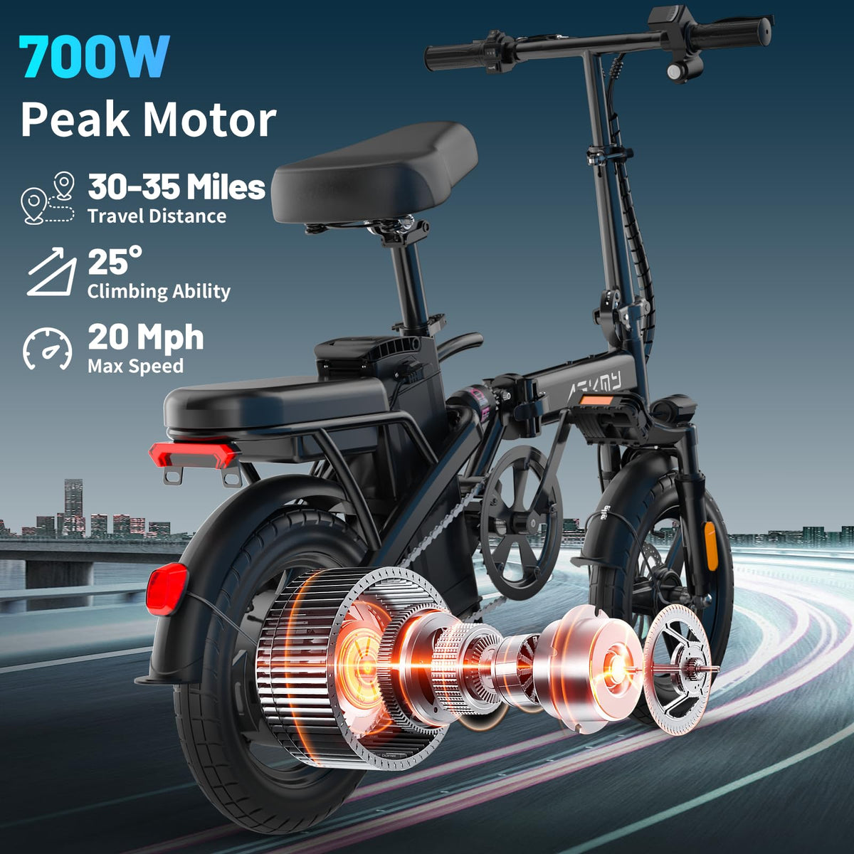 Folding Electric Bike 14" L259131