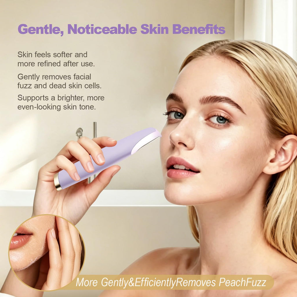 Rechargeable Dermaplane Razor with 4 Blades LED Light N308028