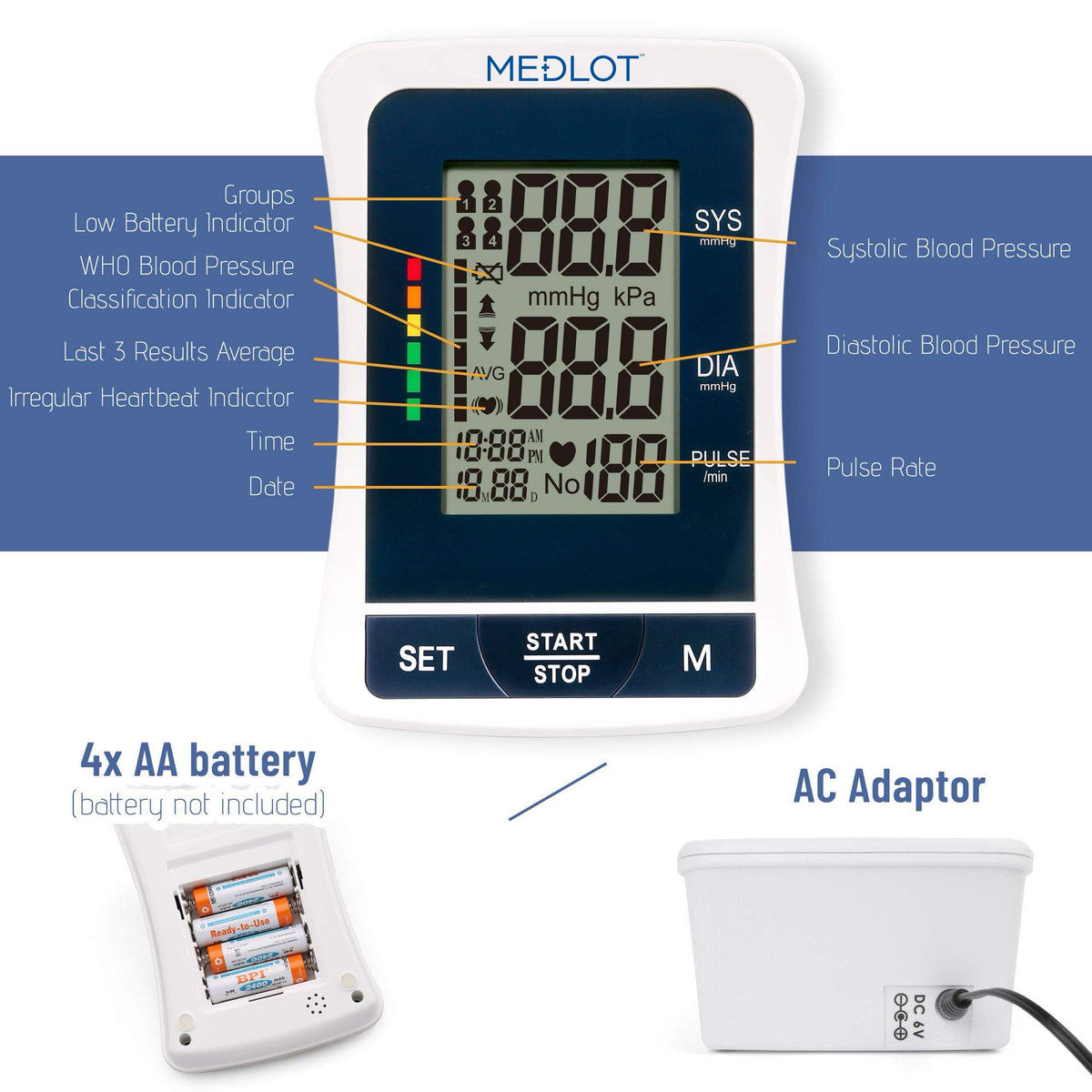 Automatic Upper Arm Blood Pressure Monitor with Large Cuff B760699