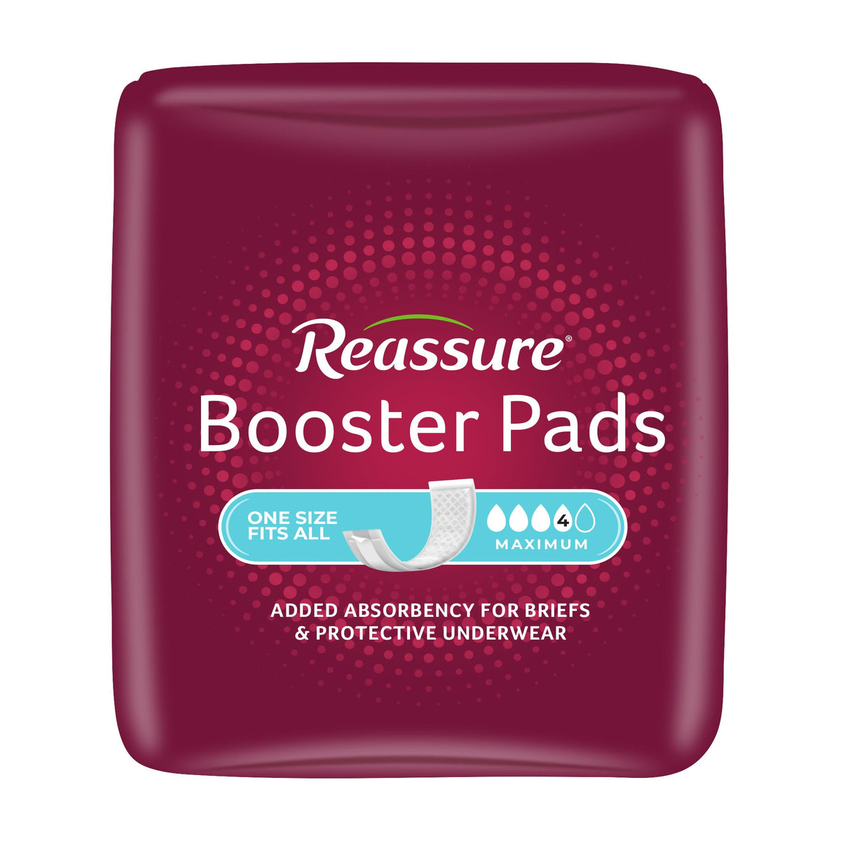Maximum Booster Pads for Adult Diapers and Incontinence Briefs, 12 x 4 Inches, 100 Count S400